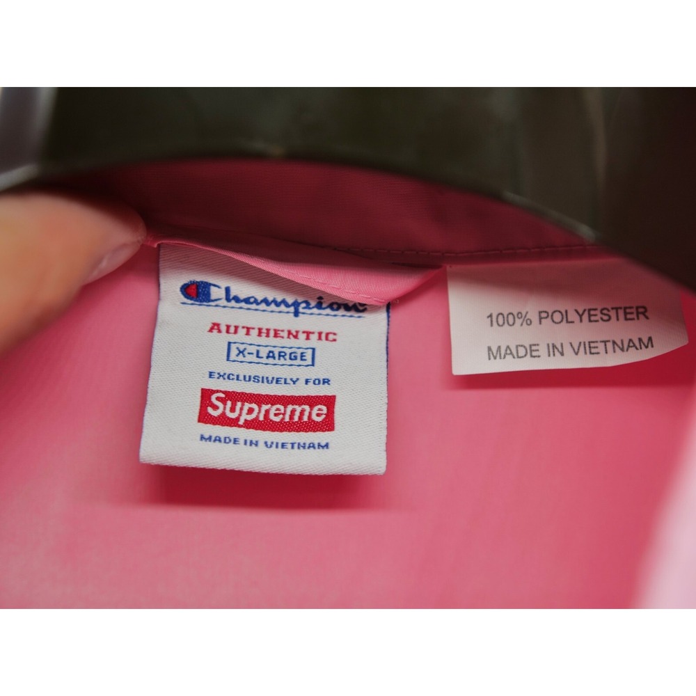 Supreme x Champion Half Zip Pullover Pink‎ Size XL - Picture 4 of 15